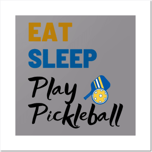 Pickleball Shirt, Eat Sleep Play Shirt, Sport TShirt, Funny T-Shirt, Wiffle Ball, Gift or Present, Tennis Tee Posters and Art